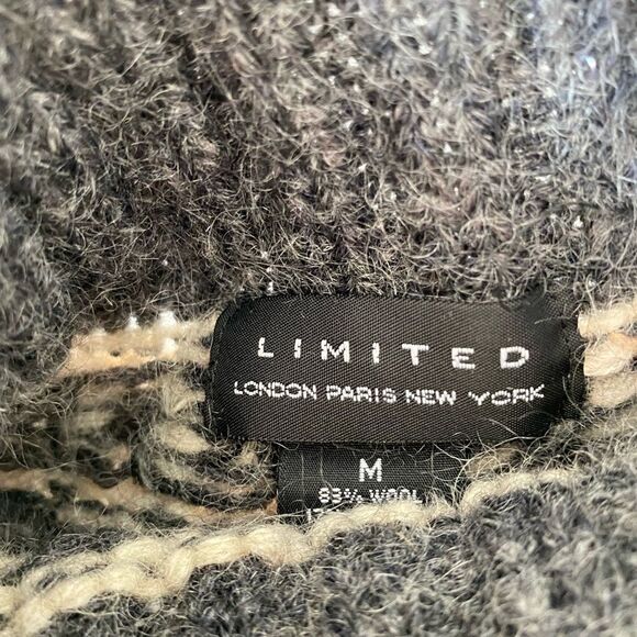 Limited Vintage Wool Snowflake Sweater, Nordic Design, Loose Fit, High Collar - Picture 11 of 11